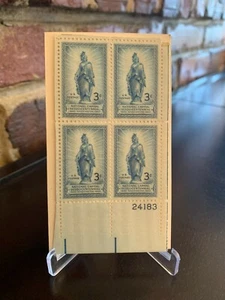 1950 #989 National Capital Sesquicentennial 3 Cent Stamp U.S. Postage Block of 4 - Bild 1 von 2