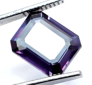8.10 Ct Natural CERTIFIED Alexandrite Color-Change Emerald Shape Loose Gemstone - Picture 1 of 9