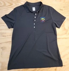 U. S. Open Torrey Pines 121st Logo Black Golf Polo Shirt Womens Lg Lightweight - Picture 1 of 10