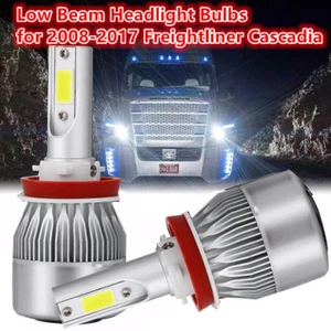 H11 LED Headlight bulbs Kit For 2008-2016 Freightliner Cascadia Commercial Truck - Picture 1 of 8