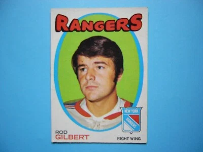 1971/72 O-PEE-CHEE NHL HOCKEY CARD #123 ROD GILBERT EX/NM SHARP!! 71/72 OPC - Image 1 of 2