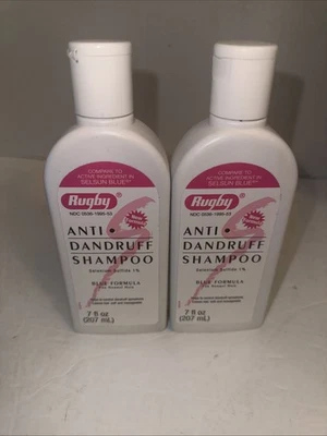 2 Pack Rugby Selenium Sulfide Anti Dandruff Shampoo 7 Oz (207 ml) Fast Shipping - Image 1 of 3