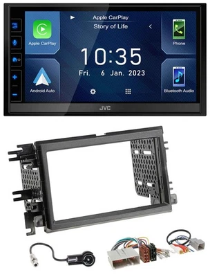 JVC DAB Bluetooth MP3 USB 2DIN Autoradio für Ford Mustang F 150 04-09 - Bild 1 von 4
