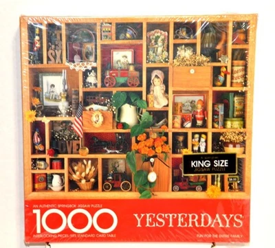 Springbok 1000 Piece Jigsaw Puzzle – “Yesterdays” – Item #PZL5909 – 1977 - New - Image 1 of 4