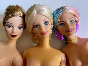 Barbie Dolls..LOT OF 3 Barbie Dolls for Custom/parts/ crafting/good condition - Picture 1 of 4