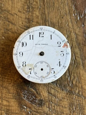 Antique Seth Thomas Pocket Watch Movement #575519 : 7j - Image 1 of 4