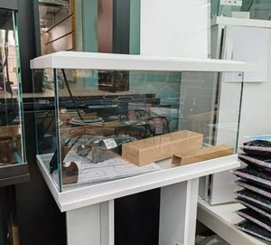 ** BRAND NEW ** Glass Fish Tank Aquarium With Stand, LED Light, Heater, Filter - Picture 1 of 13