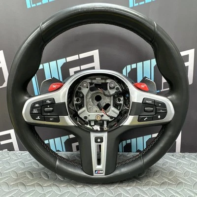 OEM 2020-2025 BMW X4M F98 G02 СПОРТИВНОЕ РУЛЕВОЕ КОЛЕСО С ПОДОГРЕВОМ ЧЕРНАЯ КОЖА - Изображение 1 из 4