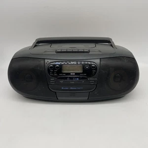 JVC RC-QS11 Boombox Compact CD Radio AM/FM Cassette Player *TESTED WORKING - Afbeelding 1 van 8