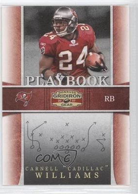2007 Donruss Gridiron Gear Playbook Gold /100 Carnell Cadillac Williams #PB-25 - Image 1 of 2