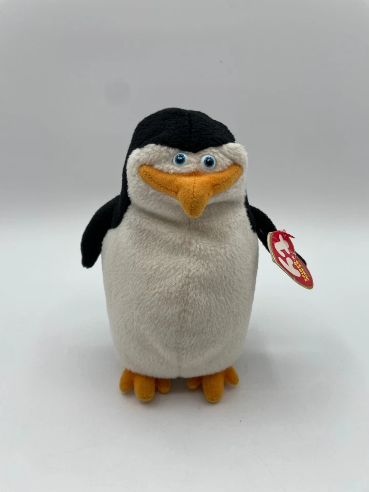 New Damaged Tag- Ty Beanie Babies Baby SKIPPER The Madagascar Penguin 6" 2008 - Image 1 of 4