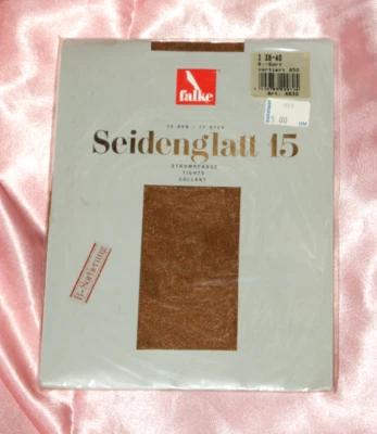 FALKE  SEIDENGLATT 15 Feinstrumpfhose * Strumpfhose *  SHINY "goldbraun" 38-40 - Bild 1 von 2