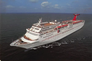 Postkarte Schiff: Faszination, Carnival Cruise Lines, Kreuzfahrtschiff 4x6 unbespielt - Bild 1 von 2