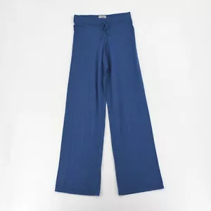 UGG Womens Blue Wide Leg Elastic Waist Soft Cotton Lounge Pajama Pants Small - Picture 1 of 8
