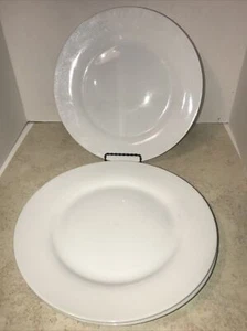 Williams Sonoma Open Kitchen White Dinner Plates SET Of 3 - Picture 1 of 2