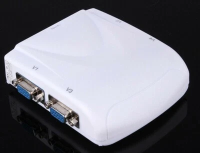 Video Display SPLITTER 1 port in 4 monitor out 1 to 4 VGA SVGA XGA LCD Screen - Image 1 of 4