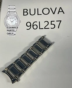 Bulova TURNSTYLE Eslabones Banda Superior Acero SOLO - Repuesto Reloj Pieza 96L257 - Imagen 1 de 1