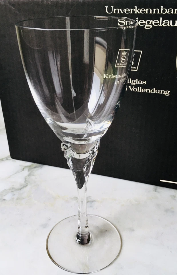 水晶水杯手工吹制 SPIEGELAU 1980 - 1991 GISELLE 图案 - 6 件套 — 第 1/4 张图片