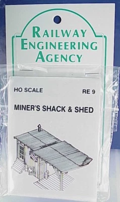 HO/HOn3 MINERS SHACK AND HOIST SHED FOR WINCH KIT WISEMAN MODEL SERVICES REA-9  - Image 1 of 3