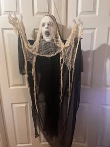 Halloween Ghost Decorations Animated Hanging Ghosts Zombie lights Sound video - Picture 1 of 15