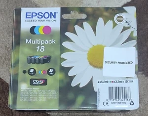 Genuine Orignal Epson 18 Daisy Multipack Ink Print Cartridges T1806 C13T18064012 - Picture 1 of 1