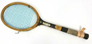 Raqueta de tenis Bancroft de madera de fresno personal Bjorn Borg usada de colección para torneo - Imagen 1 de 11