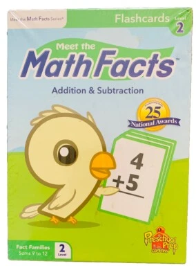 NEW SEALED MEET THE MATH FACTS ADDITION & SUBTRACTION FLASHCARDS By Kathy Oxley - Image 1 of 4