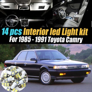 14Pc 6000k White Interior LED Light Bulb Kit Package for 1985-1991 Toyota Camry - Picture 1 of 8