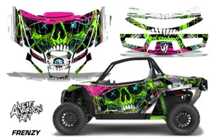 UTV Graphics Decal Sticker For Arctic Cat Textron Wildcat XX 2018+ FRENZY GREEN - Picture 1 of 2