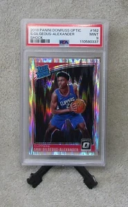 PSA 9 SHAI GILGEOUS-ALEXANDER 2018 Donruss Optic SHOCK PRIZMS Rookie Card #162 - Bild 1 von 6