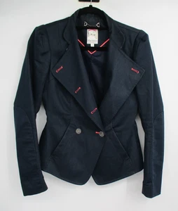 Yoana Baraschi Womens Blazer 2 Navy Double-Breasted Blazer Ladies Business - Picture 1 of 14