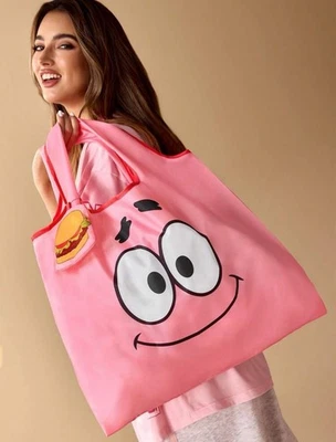 Nova Bolsa de Mão BOB ESPONJA CALÇA QUADRADA 20” PATRICK STAR Bolsa Tote ROSA BOLSA DE GINÁSTICA - Imagem 1 de 4