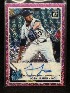 Donruss Optic 2019 #RRS-JJ Josh James clasificación Rookies Signatures Pink Velocity - Imagen 1 de 2