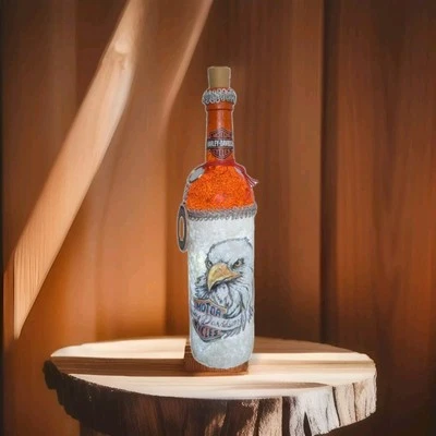 Harley Davidson Eagle LED 照明葡萄酒瓶酒吧装饰/夜灯 — 第 1/4 张图片