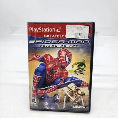 Spiderman друг или враг PS2 PlayStation 2 GH - полный CIB - Изображение 1 из 4