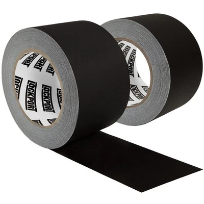 Lockport Black Gaffers Tape 3 inch x 30 Yards - 2 Pack Pro Black Gaff Tape - ...