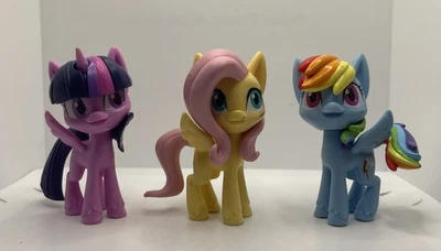 3 bonecos My Little Pony coleção unicórnio 3 polegadas - - Imagem 1 de 4
