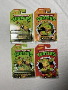Hot Wheels 2020 TMNT Teenage Mutant Ninja Turtle Party Bus Set of 4 Cars - Picture 1 of 6