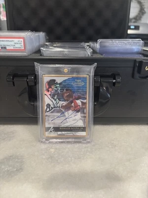 2020 Topps Gold Label Ronald Acuna Jr. Autograph /50 - Image 1 of 2