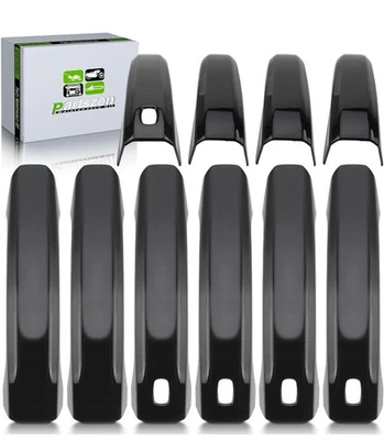 Глянцевый черный чехол на дверную ручку подходит для GMC Sierra 1500 3500HD 2019-2023 годов выпуска - Изображение 1 из 4