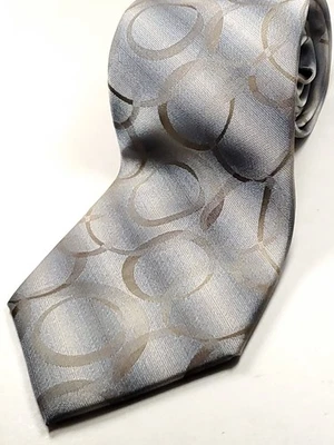 JOHN ASHFORD Handmade Tie Men's Gray Brown Neutral Necktie NEW - Image 1 of 3