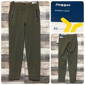 Old Navy Dynamic Fleece Joggers Youth Size XL (14-16) Olive Green (Inseam 27) - Picture 1 of 11