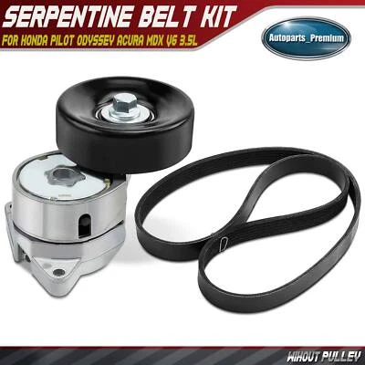 2x Serpentine Belt Drive Component Kit for Honda Pilot Odyssey Acura MDX V6 3.5L - Image 1 of 4