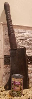 Antique Hog Splitter Meat Cleaver Large 24" Long Butcher Tool Knife RARE Signed. - Image 1 of 4