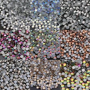 Strass en verre cristal strass à fixer à chaud strass fer sur dos plat... - Picture 1 of 37