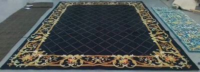 BLACK 9'-0" x 12'-0" Flaw in Rug, Reduced Price 1172768655 HK333B-9 - Image 1 of 4