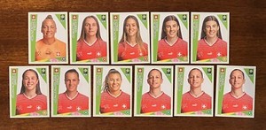 2023 PANINI FIFA AU-NZ Women's WORLD CUP  11 Stickers - Switzerland 🇨🇭 ⚽️ NM+