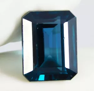 Certified 9.40 Ct Natural kenya BlueTsavorite Garnet Blue Emerald Cut Loose Gems - Picture 1 of 6