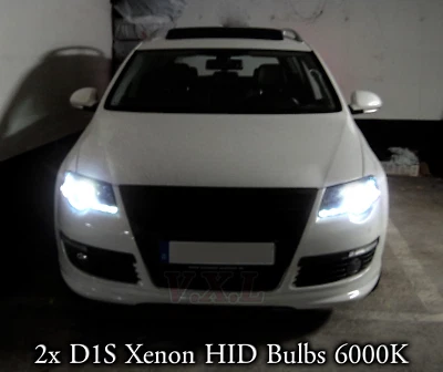 VW Passat 3C B6 2005-2010  D1S Xenon White 6000K Bulbs Replacement Headlights - Image 1 of 4