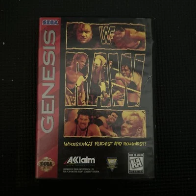 WWF Raw (Sega Genesis, 1994) - Image 1 of 3